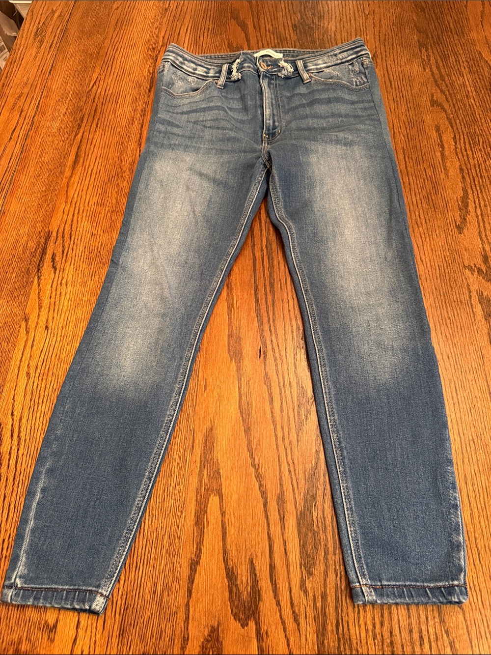 Kancan Distressed High Rise Ankle Skinny Jeans 13/30 Wilmington